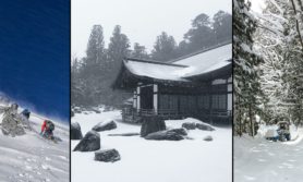 Japanese Alps Traversing Snowy Splendor on Ski Slopes & Onsens